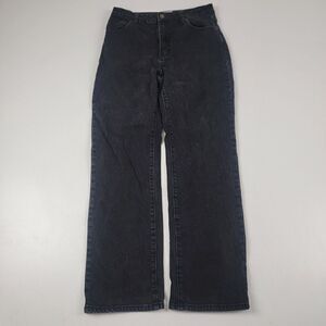 Rolla's Original High Rise Straight Mom Jeans Black Womens Size 28 High Waisted